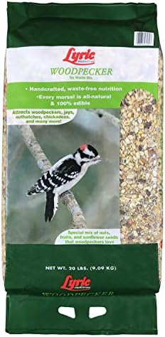 Lyric Woodpecker Wild Bird Seed, No Waste Bird Seed with Nuts, Dried Fruit & Shelled Seeds - 20 lb. Bag