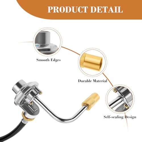 Grill Regulator for Blackstone 17" and 22" Tabletop Griddle Gas Grill, Grill Replacement Parts for CharBroil 19952085, Dash Griddles, Weber Q Series and Pit Boss PB336GS 2 Burner Tabletop Gas Griddle