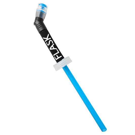 WILDREEDS Replacement Straw for Soft Flask Running Water Bottles for Hiking Cycling (Black)