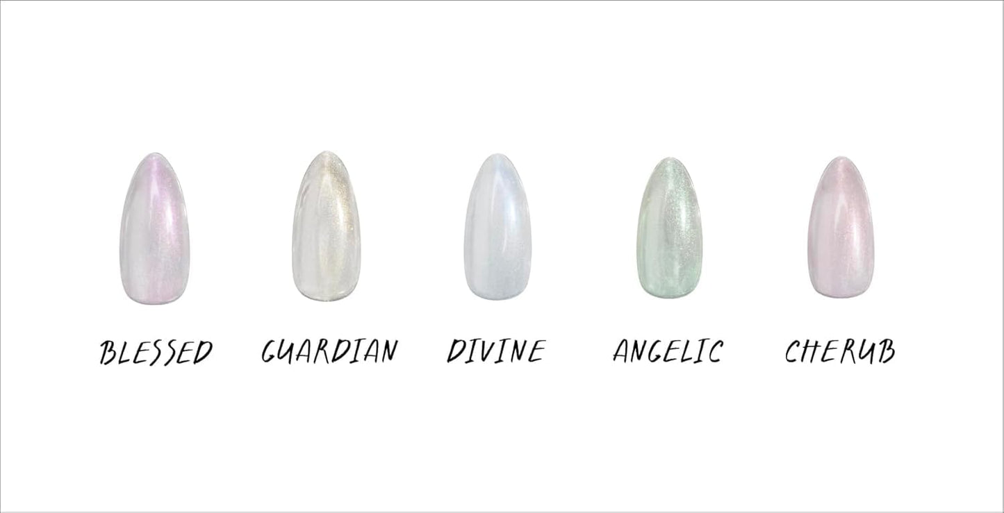 Apres Heavenly Top Gelcoat, 15 ml Non-Wipe Nail Gel Polish Top Coat, Shimmery Long Lasting Topcoat (Angelic, 15 ml)