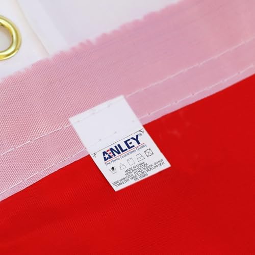 ANLEY EverStrong Series American Flag 3x5 Foot Heavy Duty Nylon - Embroidered Stars and Sewn Stripes - 4 Rows of Lock Stitching - US National Banner Flags with Brass Grommets 3 X 5 Ft
