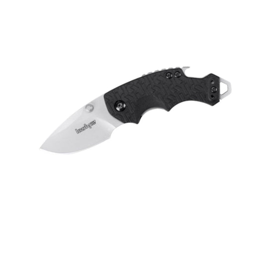 Kershaw Shuffle Multifunction Pocket Knife (8700) with 2.4 In. Stainless Steel Blade with Bead-Blasted Finish and Black K-Texture Handle, Features Flathead Screwdriver and Bottle Opener, 2.8 oz.