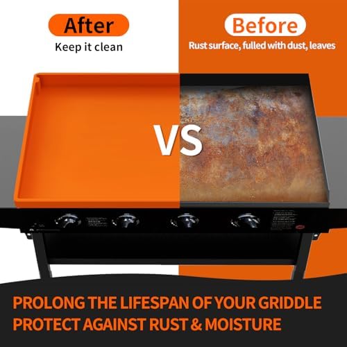 Silicone Griddle Cover Mat for Blackstone 36 Inch, Full Wrap-Around Flat Top Cover, Heavy Duty Food-Grade Grill Buddy Mats, All Season Griddle Top Protective for Grill Accessories