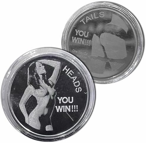 1 oz .999 Fine Silver Round - Adult Novelty - Heads and Tails