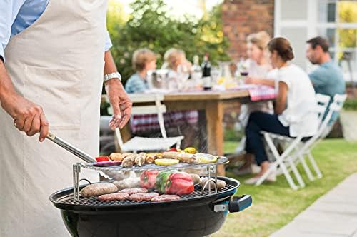 Onlyfire Stainless Steel Grill Expander Cooking Grate Fits for Charcoal Kettle Grills like Weber,Char-Broil and Ceramic Grills like Large Big Green Egg,Kamado Joe Classic,Pit Boss,Louisiana