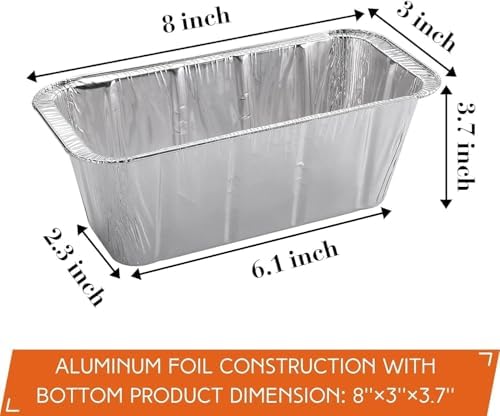 100-Pack Blackstone Griddle Accessories Drip Pan Liners, Aluminum Foil Pan Disposable for 17" 22" 28" 36" Blackstone Griddle Drip Tray Holder Grill Rear Grease Catcher Cup Liners