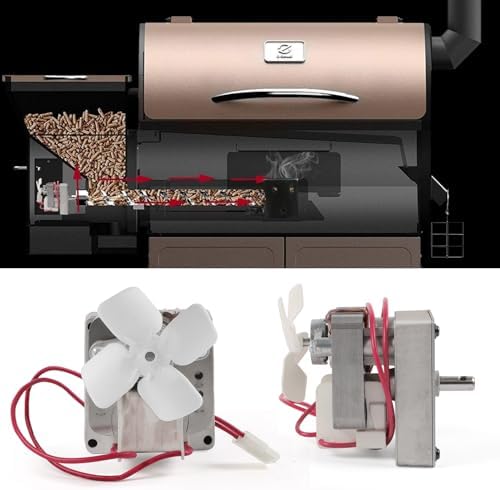 Upgraded 2.0RPM Auger Motor Replacement Part for Pit Boss, Traeger Wood Pellet Smoker Grills, AC120V 60Hz 2 Pole Universal Motor Accessory for Pit Boss Grills