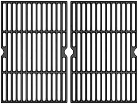 Cooking Grid Grates for Kenmore 4 Burner Grills,Enamel Cast Iron Grate Replacement Parts for Kenmore 146.10016510,146.46365610,146.16142210,146.16198211,2 Pack