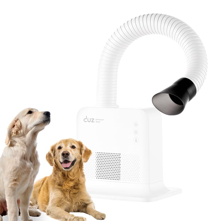 DUZ V2Pro Advanced & Energy-Efficient Pet Grooming Dryer: Powerful Airflow, Low Wattage, Hands-Free Operation, Quiet & Stress-Free Grooming Solution, Ideal for All Coats