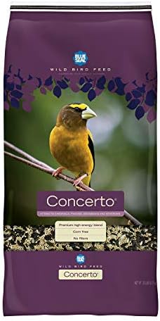 Blue Seal Concerto Wild Bird Seed | Premium High-Energy Blend, No Fillers, Corn Free | 20 Pound Bag