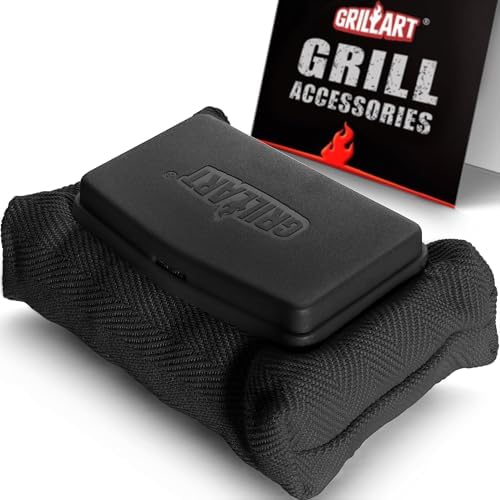 GRILLART Grill Brush Bristle Free, Replaceable BBQ Cleaning Pad (No Handle), Safe Replacement Cleaning Pad/Head for Cast Iron/Stainless Steel Grates - Dark Black