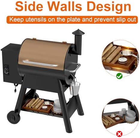 Adjustable Grill Storage Shelf for Traeger Pro 22 and 575 Series Pellet grills, Bottom Shelf Grill Accessories for Traeger Pellet Grills