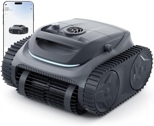 Bubot 700 Pool Cleaner Robot, Cordless Pool Vacuum with Superior Suction, Triple Motors, Smart Navigation, APP Control, Wall/Waterline, 140-Min Runtime for Inground Pools up to 861 Sq.Ft, Space Grey