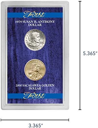 American Coin Treasures First 1979 Susan B. Anthony Dollar and 2000 First Sacagawea Dollar