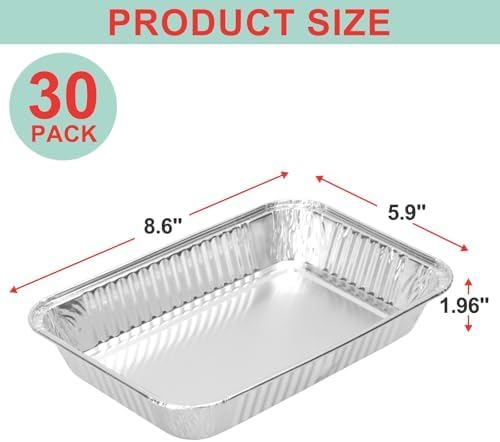 30-Packs Grill Grease Tray Liners for Ninja OG800/OG900 Series,Outdoor Smoker Drip Pan for Ninja OG850/OG951 Woodfire Outdoor Grill XL Pro Accessories