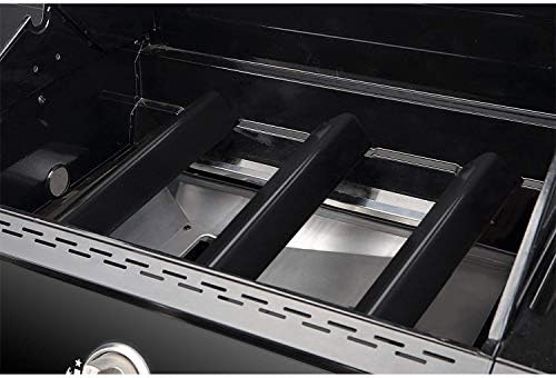 Unicook 7635 15.3 Inch Flavorizer Bars for Weber Spirit I & II 200 Series, Spirit E/S 210 and 220 Grills, Porcelain Grill Heat Plate Replacement Parts for Weber GS4 Grill Parts, Burner Covers 3 Pack