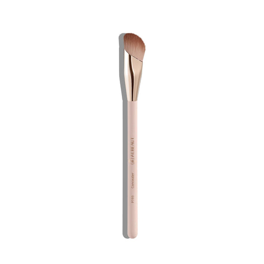 Albeaut Small Angled Concealer Brush For Under Eye Brightening, Precision Face Makeup Brush (193 concealer brush-Pink)