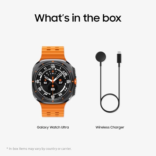 Samsung Galaxy Watch Ultra 47mm LTE Smartwatch + Gift Card, Titanium Casing, Advanced Sleep Coaching, Running Coach, Energy Score, GPS, 2025, Titanium Gray [US Version, 2Yr Warranty]