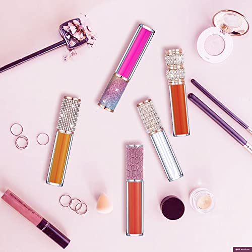 AMORIX 24 pcs Crystal Rhinestone Lip Gloss Tubes + 50 pcs Lip Gloss Tubes with Wand