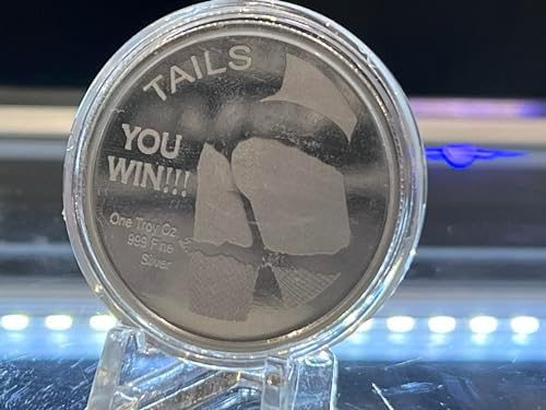 1 oz .999 Fine Silver Round - Adult Novelty - Heads and Tails