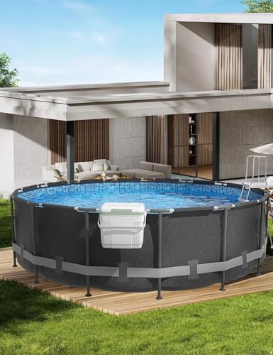 Pool Cooler with 2 Ice Pack – 22L Extra-Large Insulated Hanging Cooler for Above-Ground Pools, Fits Intex Bestway etc, Holds 24 Cans, Keeps Ice 3X Longer, Ideal for Poolside Camping & Outdoor Parties