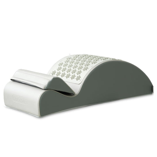 BAROSPINE Spine Corrector, Pilates Spine Supporter, Cervical Correction, Ergonomic Curved Bio-Foam Design, Non-Slip, Light Weight (Premium (Spine Corrector, Baro Curve & Spark Mat), Stone Gray)