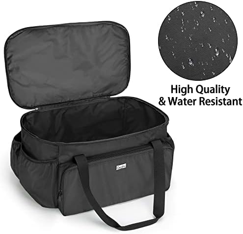 samdew Portable Grill Carry Bag Compatible with Weber 1141001 Go-Anywhere Gas Grill, Outdoor Camp Grill Cover Compatible with Weber 121020 Go-Anywhere Charcoal Grill, Bag Only (Patented Design)