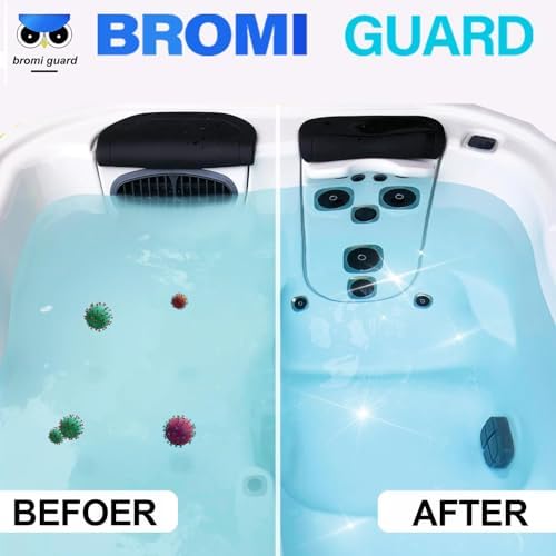 1 Inch 2.5 Lbs Bromine Tablets for Spa Hot Tub Chemical Tabs Brominating Tablets Spa Hot Tub Chemical Sanitizer