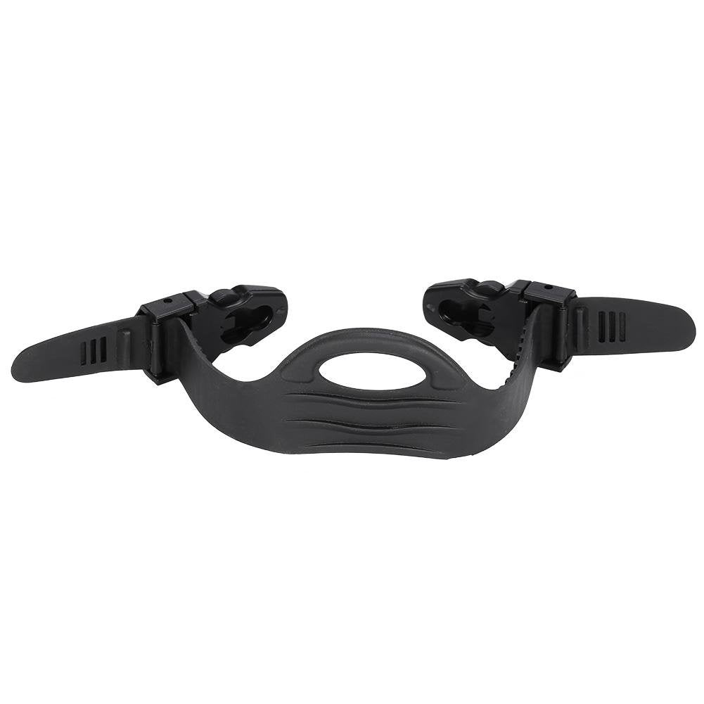 Alomejor Diving Fins Strap Black Rubber Diving Diving Snorkeling Adjustable Swimming Buckles Strap(S)