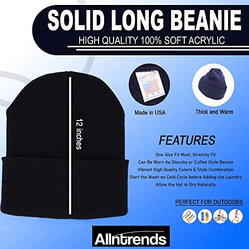 ALLNTRENDS God Over All Things Beanie Hat Christian Warm Winter Cap (Black)