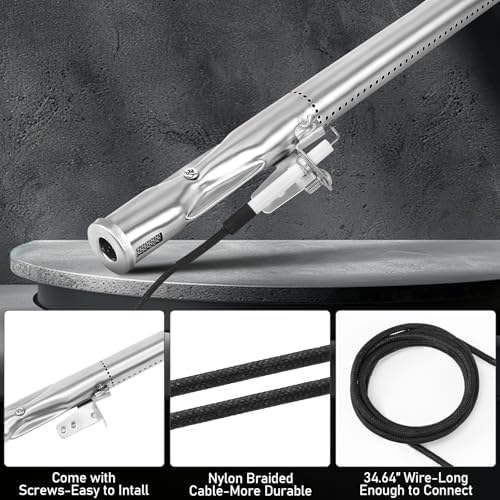 Uniflasy Grill Replacement Part for Nexgrill 5 Burner 720-0888 720-0888N, for Nexgrill Replacement Parts 4 Burner 720-0830H 720-0830X 720-0888S, BHG 720-0783W, for Nexgrill Replacement Parts 5 Burner