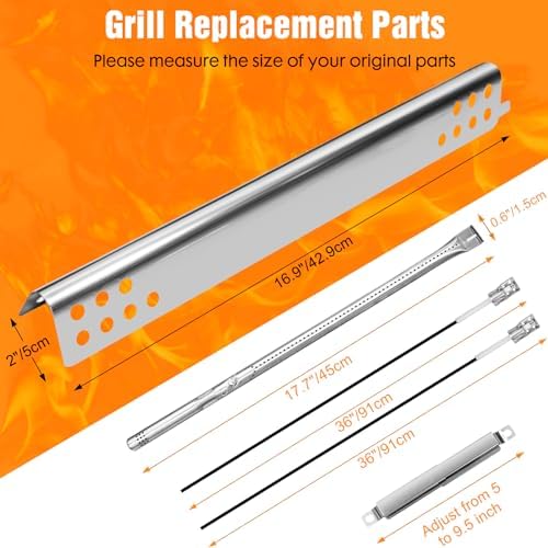 Replacement Parts Kit for Charbroil Performance 5 Burner 463347519 463275717 463243518 463347518, 463275517, 475 4 Burner 463347017 463376018P2, for Charbroil Grill Replacement Parts 5 Burner