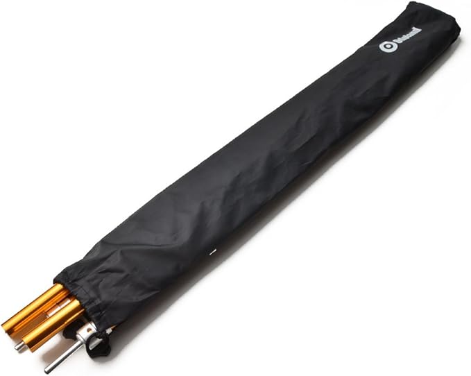 Odoland Adjustable Tarp Poles, Telescoping Aluminum Tarp and Tent Poles Set of 2, Collapsible Lightweight Poles for Camping, Backpacking, Hammocks, Sun Shade Shelters, and Awnings