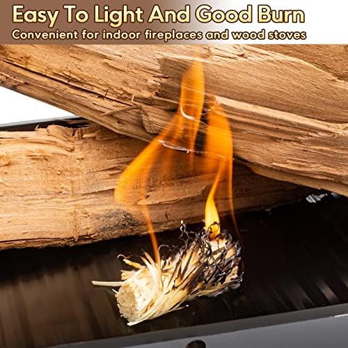 TIFMI Fire Starter - 60 Pcs Fire Starters Kit for Campfires, Fireplace, Grill, Wood & Pellet Stove, Fire Pit, BBQ, Survival, ooni Pizza Ovens, Water Resistant and Odorless Safe for Indoor/Outdoor Use