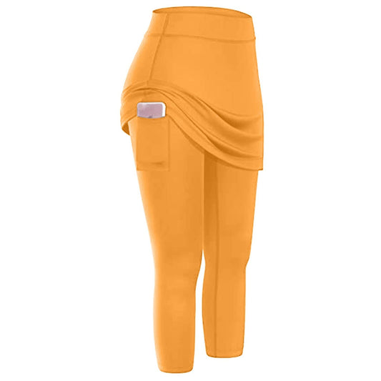 Aniywn Women's Leggings Skirt, Skirted Leggings, Active Skirt with Pockets, Tennis Pants Sports Fitness Culottes…