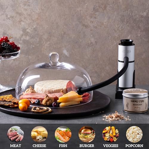 5 x 2oz Wood Chips for Cocktail Smoker (Set of 5: Cherry, Hickory, Apple, Mesquite, Walnut) - 5 Flavors of Smoking Gun Wood Chips - Whiskey Gifts for Men