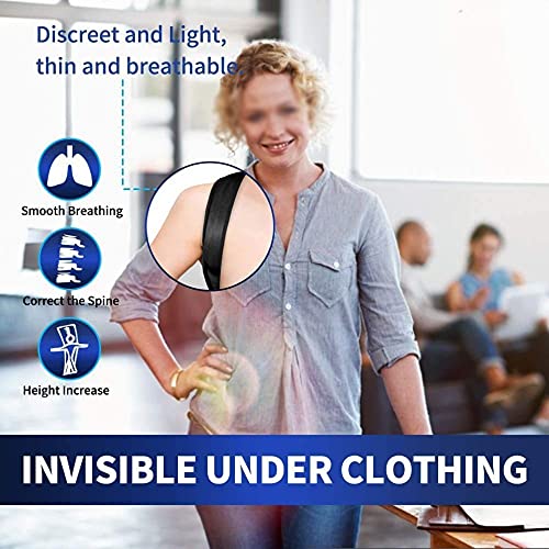 YMGSCC Straighten Posture Corrector for Back Belt Prevent Slouching Straps Clavicle Support Brace for Women Men(L)