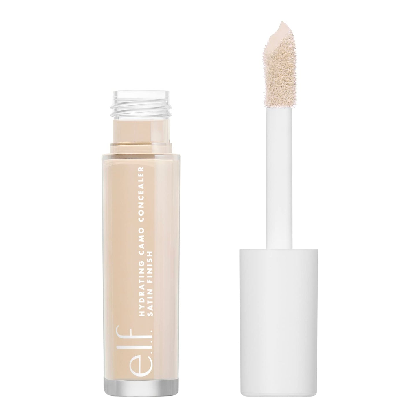 e.l.f. Hydrating Camo Concealer, Lightweight, Full Coverage, Long Lasting, Conceals, Corrects, Covers, Hydrates, Highlights, Fair Warm, Satin Finish, 25 Shades, All-Day Wear, 0.20 Fl Oz