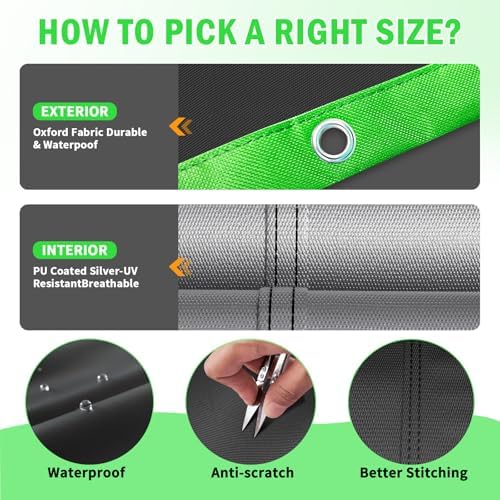 10 Ft Round Pool Cover, Solar Cover for Above Ground Pools, Heavy Duty Swimming Pool Cover Protector with Winch and Cable, Strong Tear Resistant Winter Pool Cover Ideal for Waterproof and Dustproof