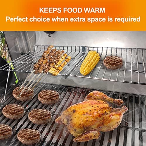 Hisencn Warming Rack for Char Griller 5050 3001 5650 5072 3008, Grill Rack for Chargriller Parts Replacement, Parts for Char Griller 5050 Warming Rack