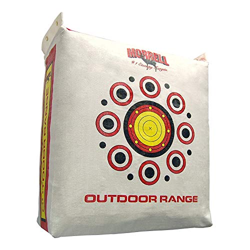 Morrell Weatherproof Range Archery Bag Target Replacement Field Point Cover with 2 Shooting Sides and Over 50 Shooting Spots, White
