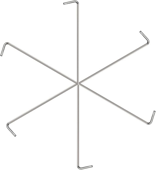 6 Pack Tent Stakes Pegs, 7’’ Metal Garden Stakes Spike, Tent Camping Pegs for Gardening & Canopies, Outdoor Christmas Decorations