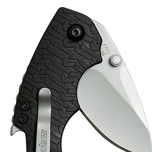 Kershaw Shuffle Multifunction Pocket Knife (8700) with 2.4 In. Stainless Steel Blade with Bead-Blasted Finish and Black K-Texture Handle, Features Flathead Screwdriver and Bottle Opener, 2.8 oz.