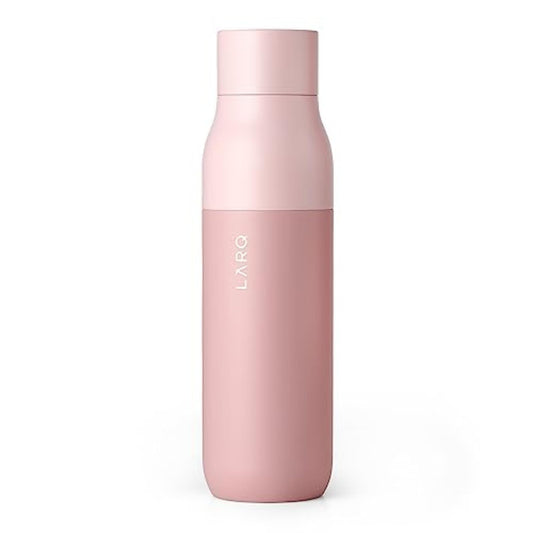 LARQ Bottle PureVis 17 oz - Self-Cleaning and Insulated Stainless Steel Water Bottle with UV Water Purifier and Award-winning Design | Reusable & Travel Friendly, Himalayan Pink