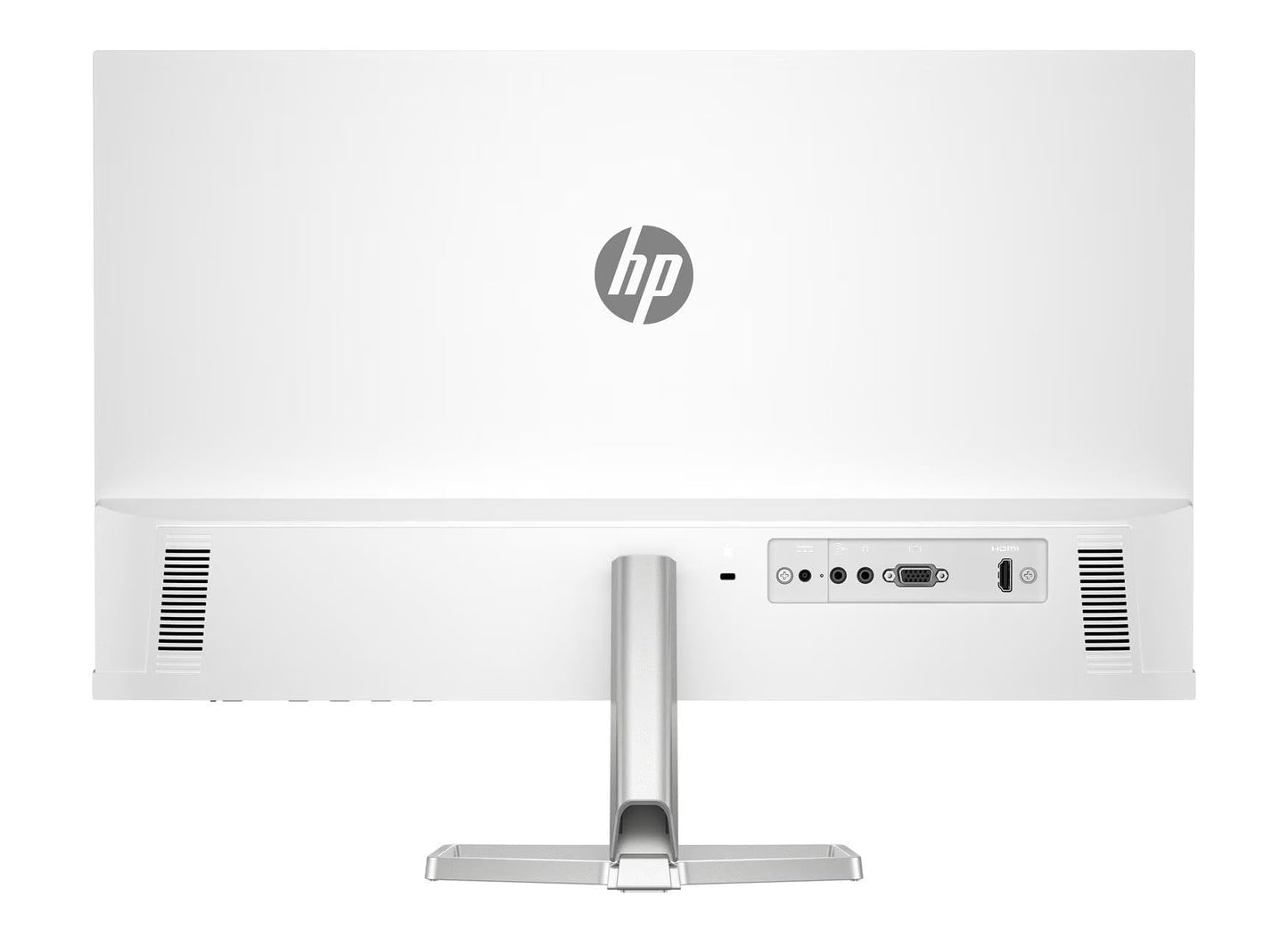 HP Series 5 524sa Thin & Light Monitor with Speakers 94C36AA#ABA (Replaces M24fwa) 24" IPS FHD Anti-Glare 300 Nits Display, Flicker-Free, 1xHDMI, White/Silver (2025 Model) w/DKZ Hub USB Port Expander