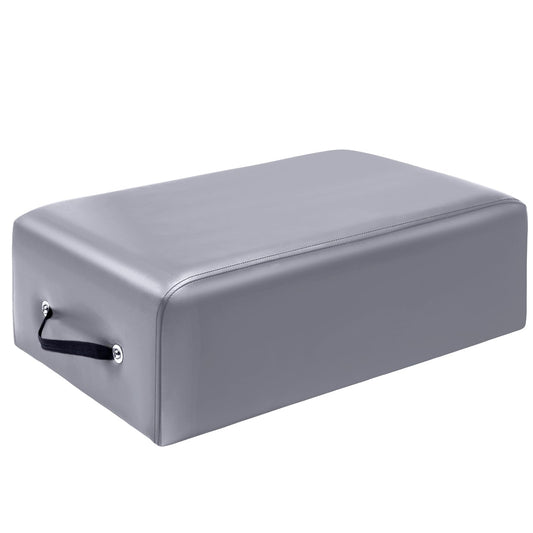 Beeveer Pilates Sitting Box 26 x 15 x 9.5 Inch Pilates Equipment Pilates Accessories Pilates Box for Reformer Body Stamina Stretching Balance Exercise Workout (Gray)