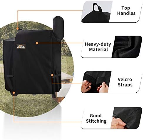 Grill Cover for Traeger Pro 22 Series, Heavy Duty Waterproof Covers for Traeger 22 Series Pellet Grills, Full Length Wood Pellet Grill Cover