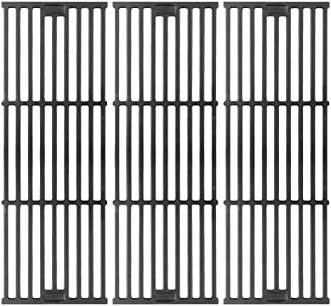 Grill Grates for Char Griller Replacement Parts Cast Iron Chargriller Cooking Grate 2121 2123 2222 2828 3001 3030 3725 4000 5050 5252 5650 9020 Charcoal Smoker Rack BBQ 19 3/4" x 20 1/4"