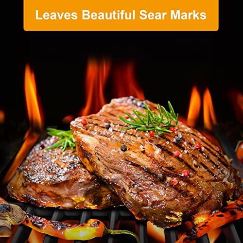 Cooking Grid Grates for Kenmore 4 Burner Grills,Enamel Cast Iron Grate Replacement Parts for Kenmore 146.10016510,146.46365610,146.16142210,146.16198211,2 Pack