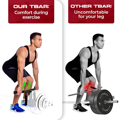 Yes4All T Bar 4 Handles Adjustable, Versatile Landmine Handle Attachment Fits Both 1 Inch & 2 Inch Barbell, Narrow & Wide Handle with Anti-Slip Rubber Grip, Easy to Install & Adjust